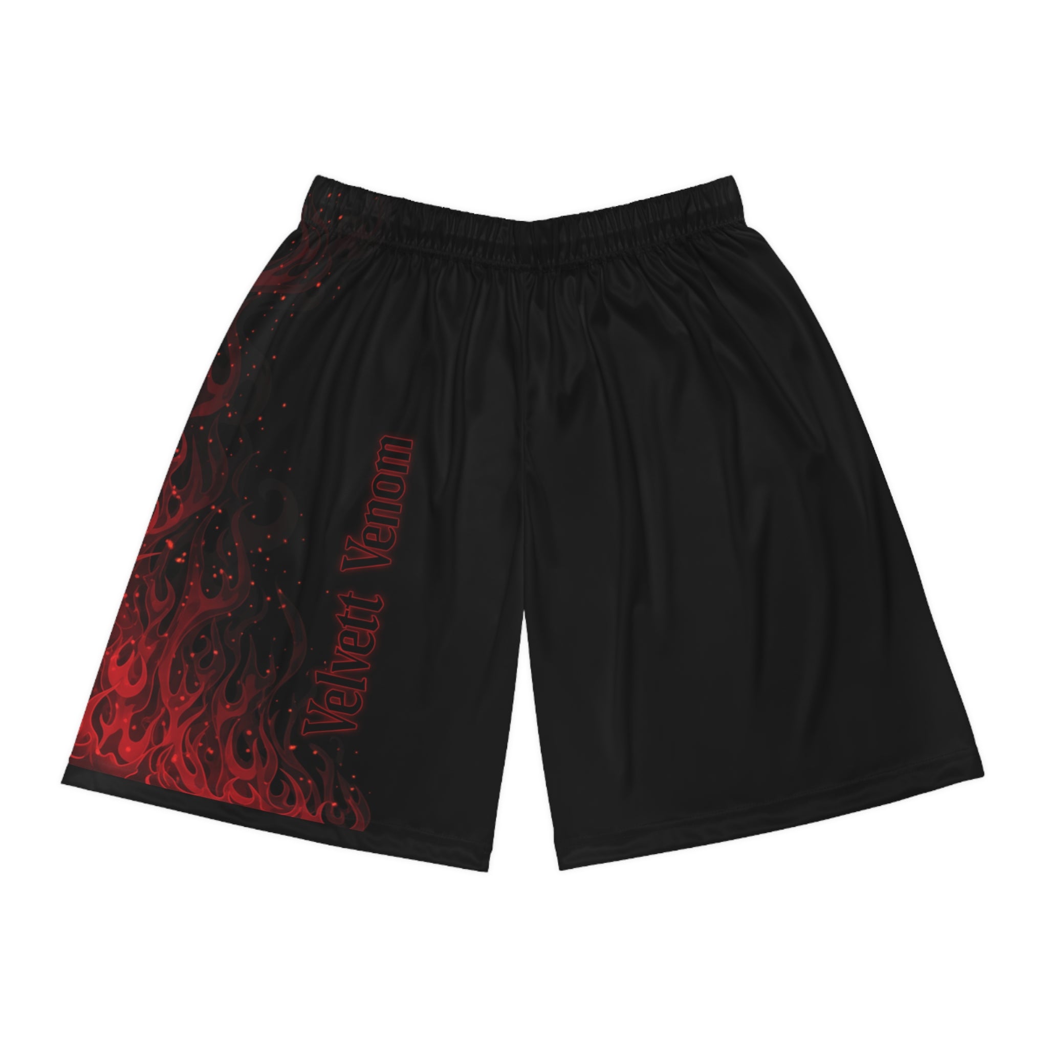 Men's Velvet Venom Flaming Basketball Shorts
