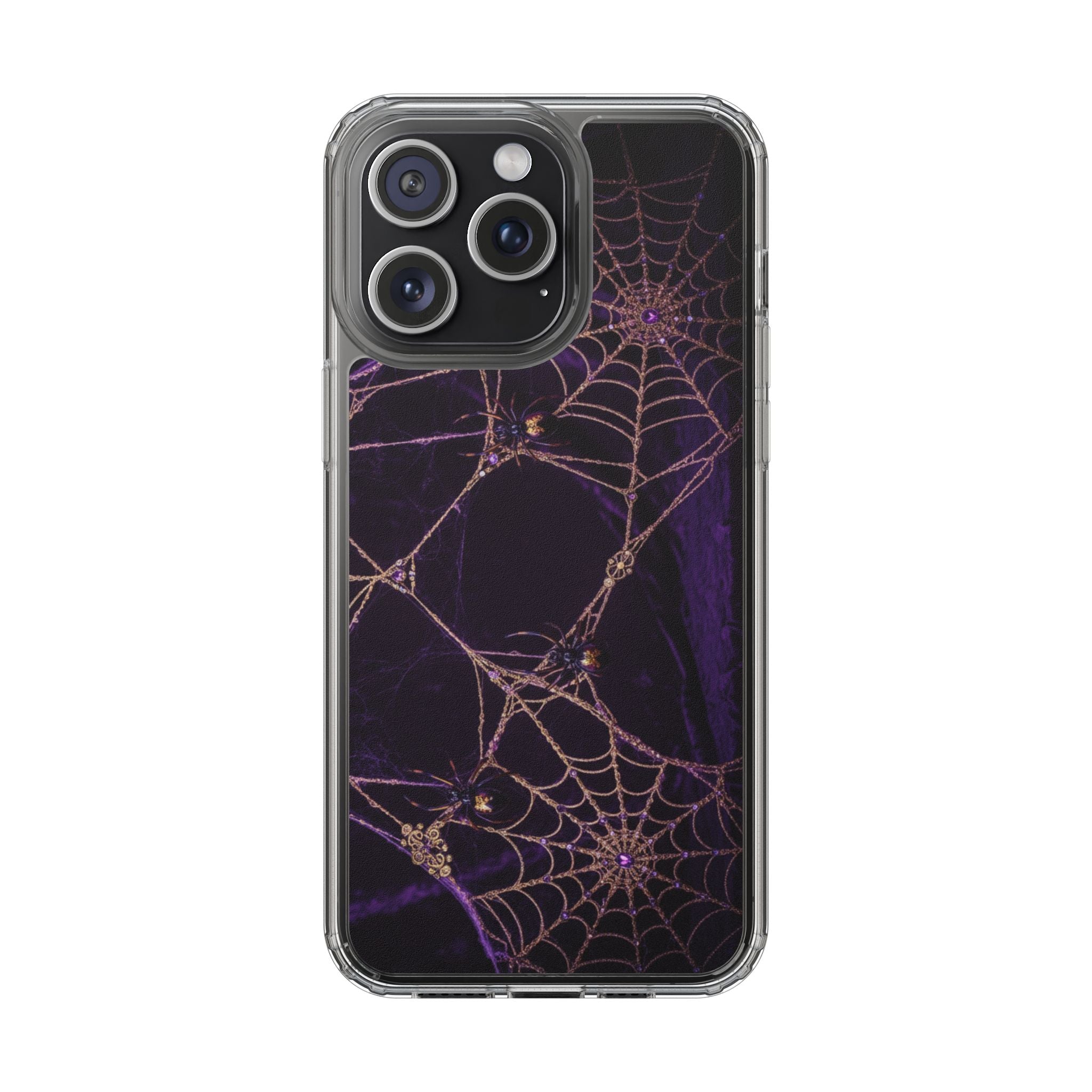 Velvet Spiderweb Clear Case