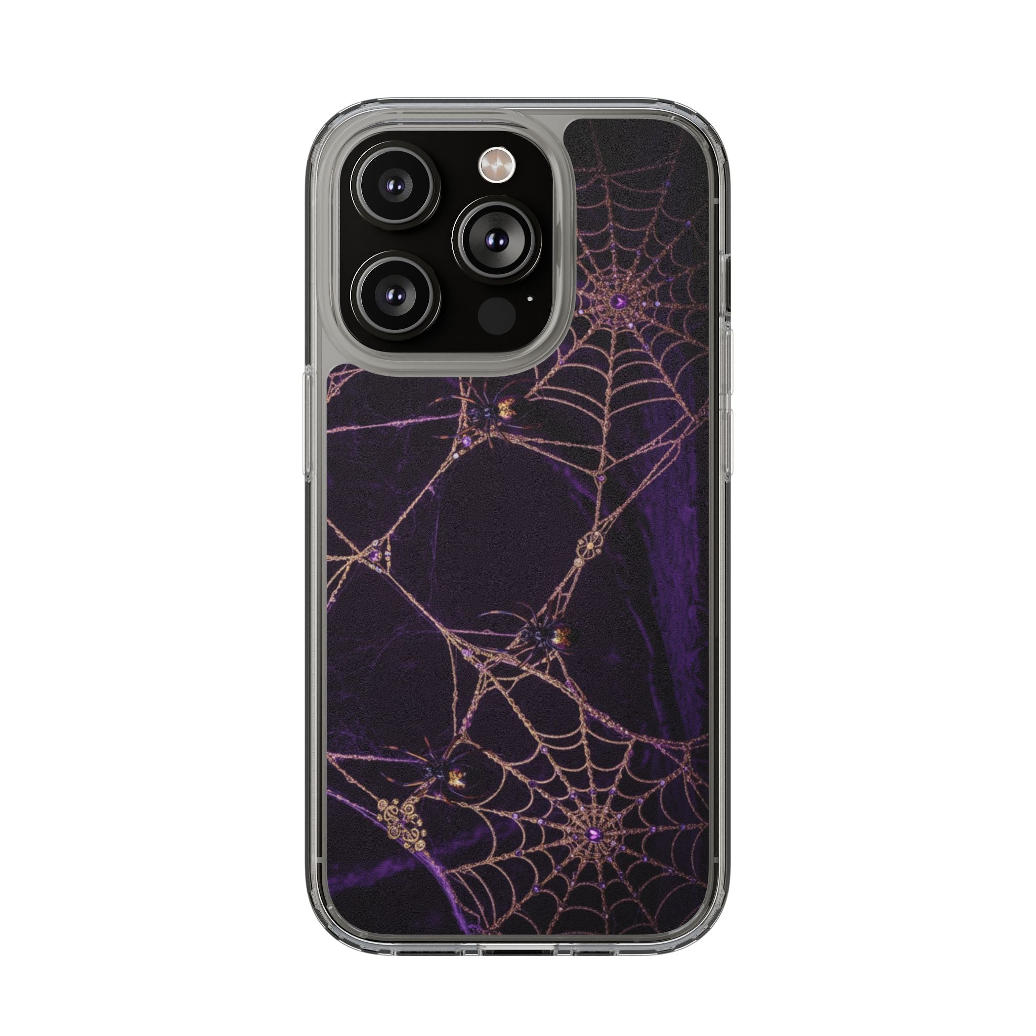 Velvet Spiderweb Clear Case