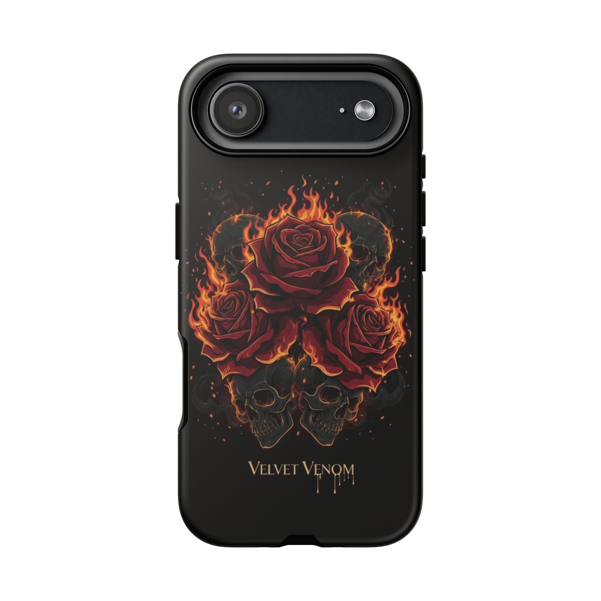 Skulls and Roses Velvet Venom Phone Case