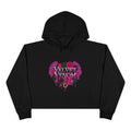 Velvet Venom Heart Crop Hoodie