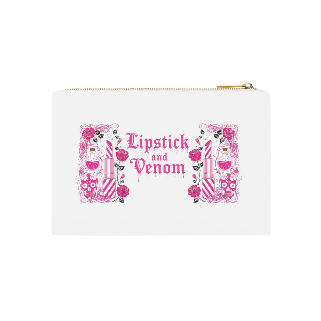 Lipstick and Venom Makeup Pouch