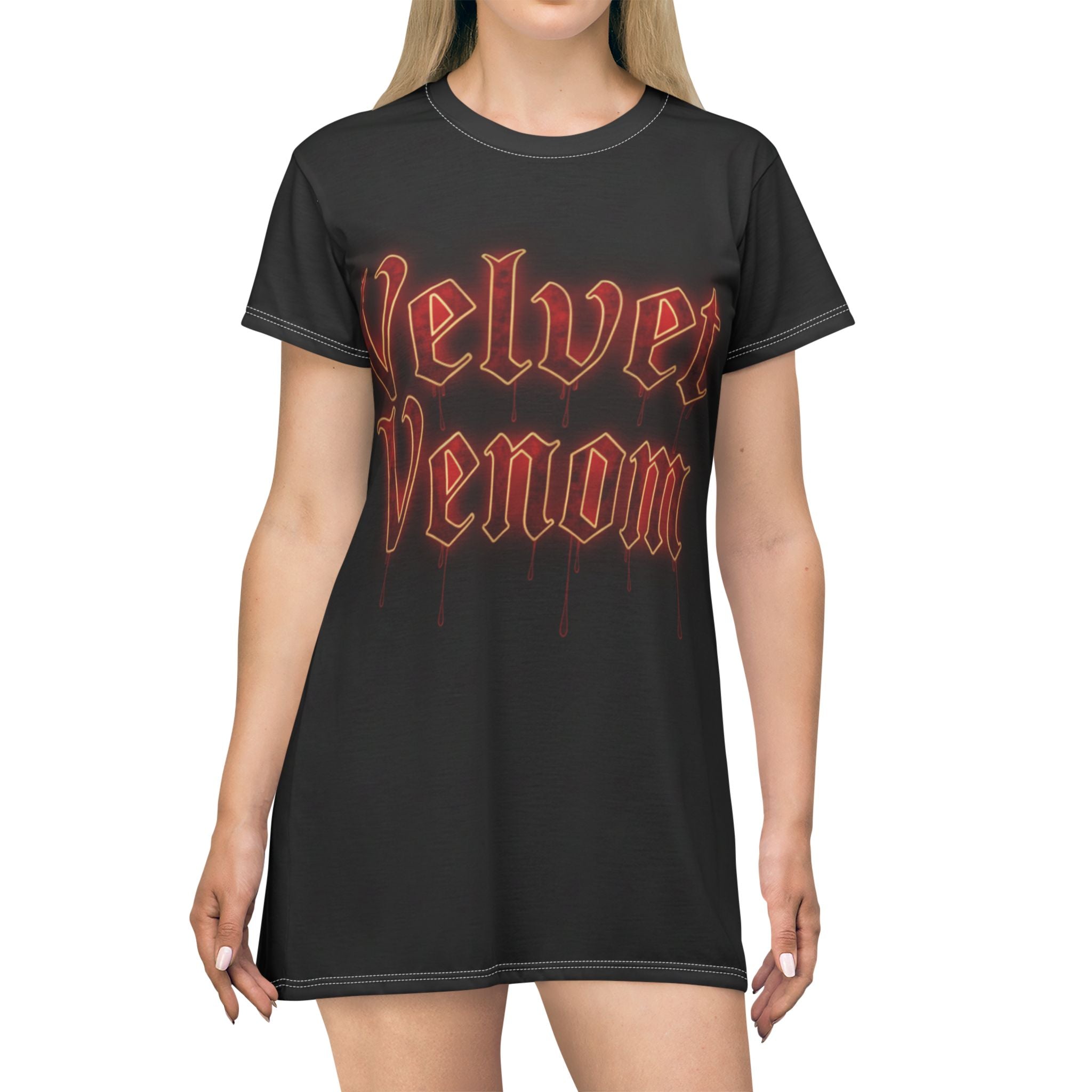 Velvet Venom T-shirt Dress