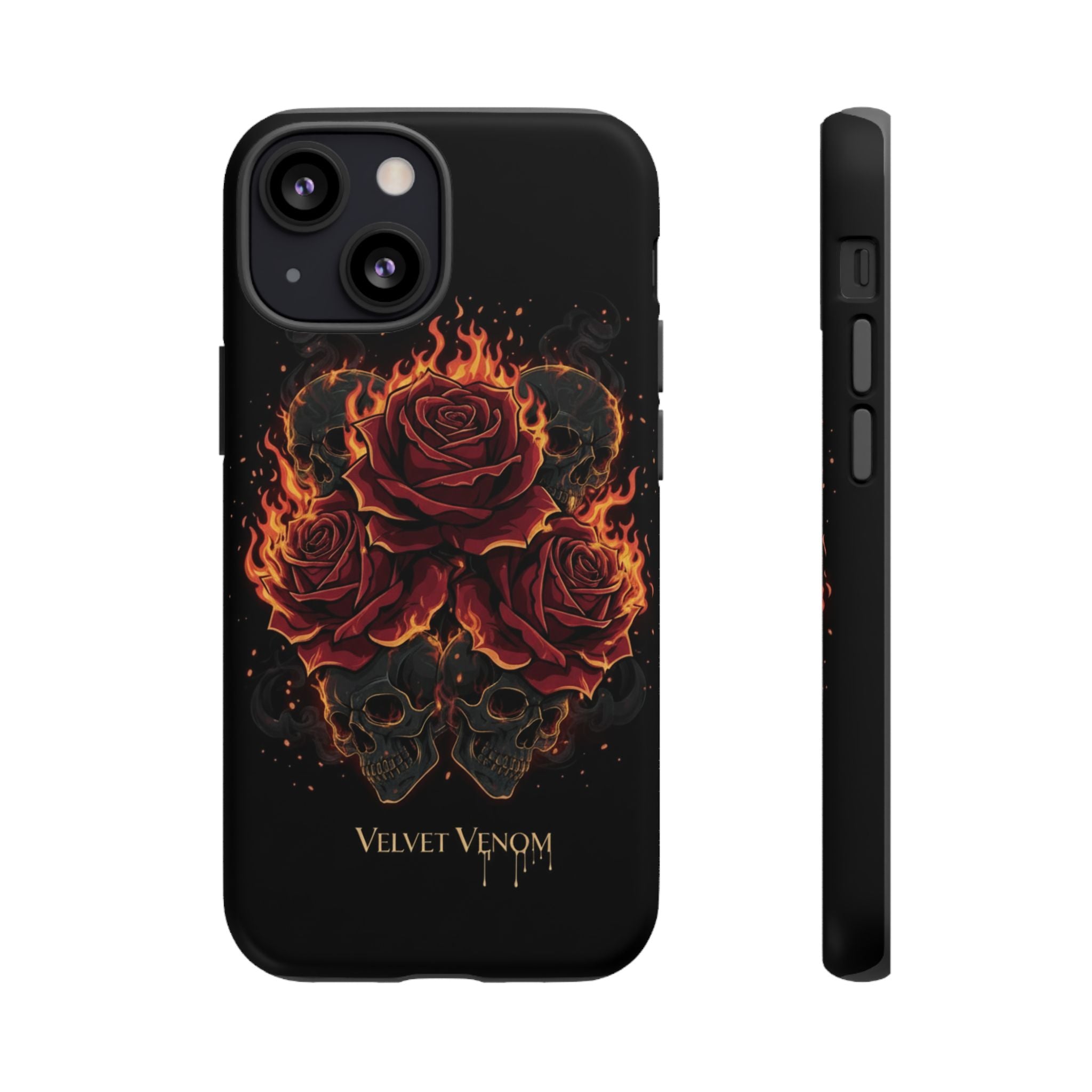 Skulls and Roses Velvet Venom Phone Case