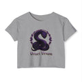 Velvet Venom Snake Graphic Crop Tee