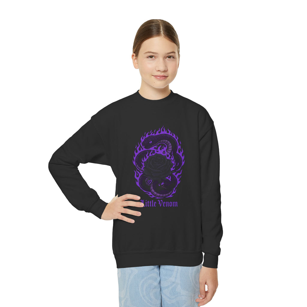 Girls Youth Little Venom Crewneck Sweatshirt