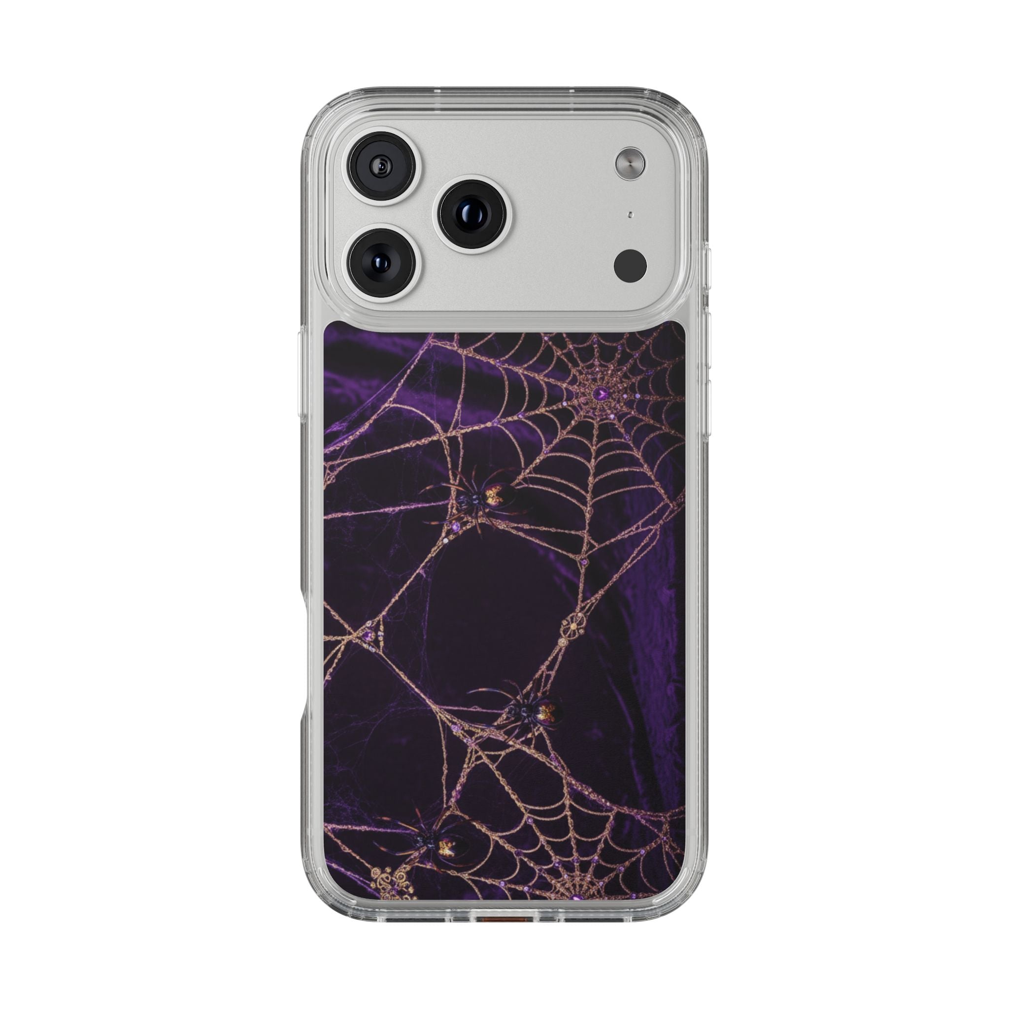 Velvet Spiderweb Clear Case