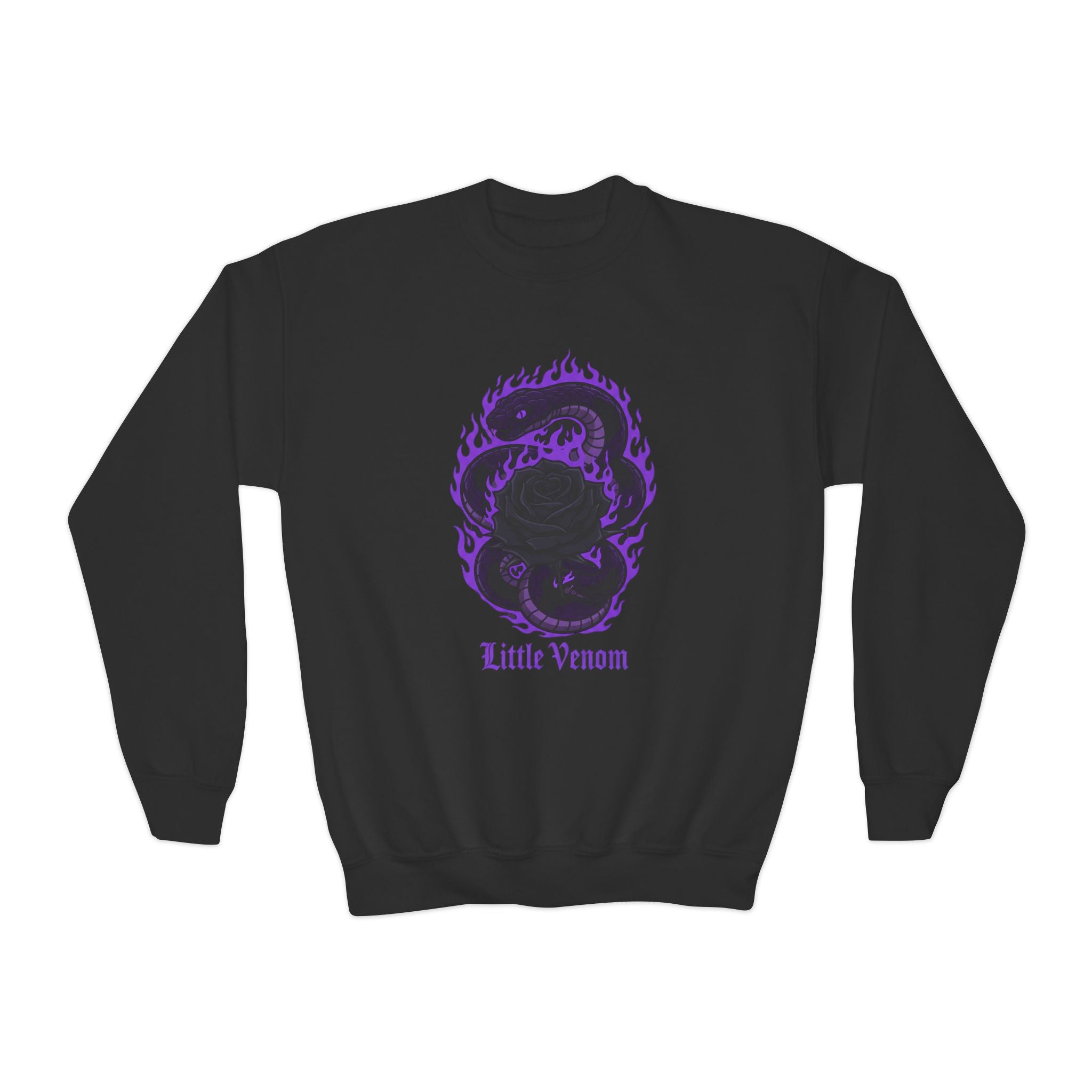 Girls Youth Little Venom Crewneck Sweatshirt