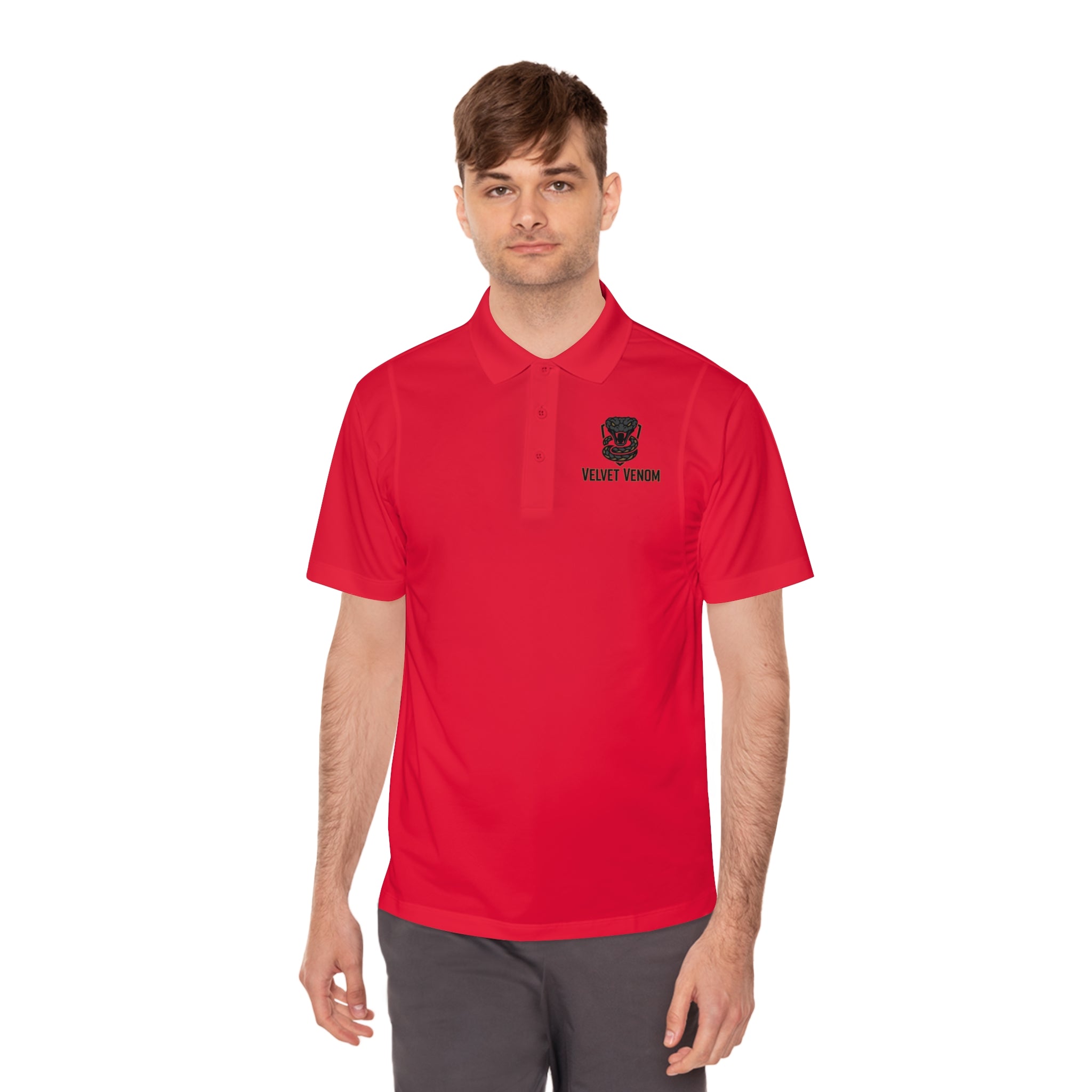 Velvet Venom Men's Athletic Polo Shirt