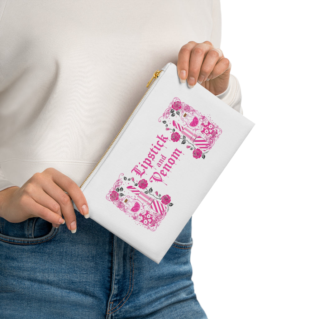 Lipstick and Venom Makeup Pouch