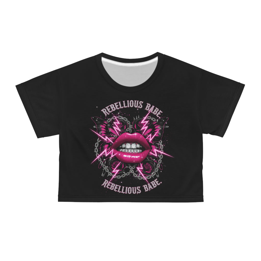 Rebellious Babe Crop Tee