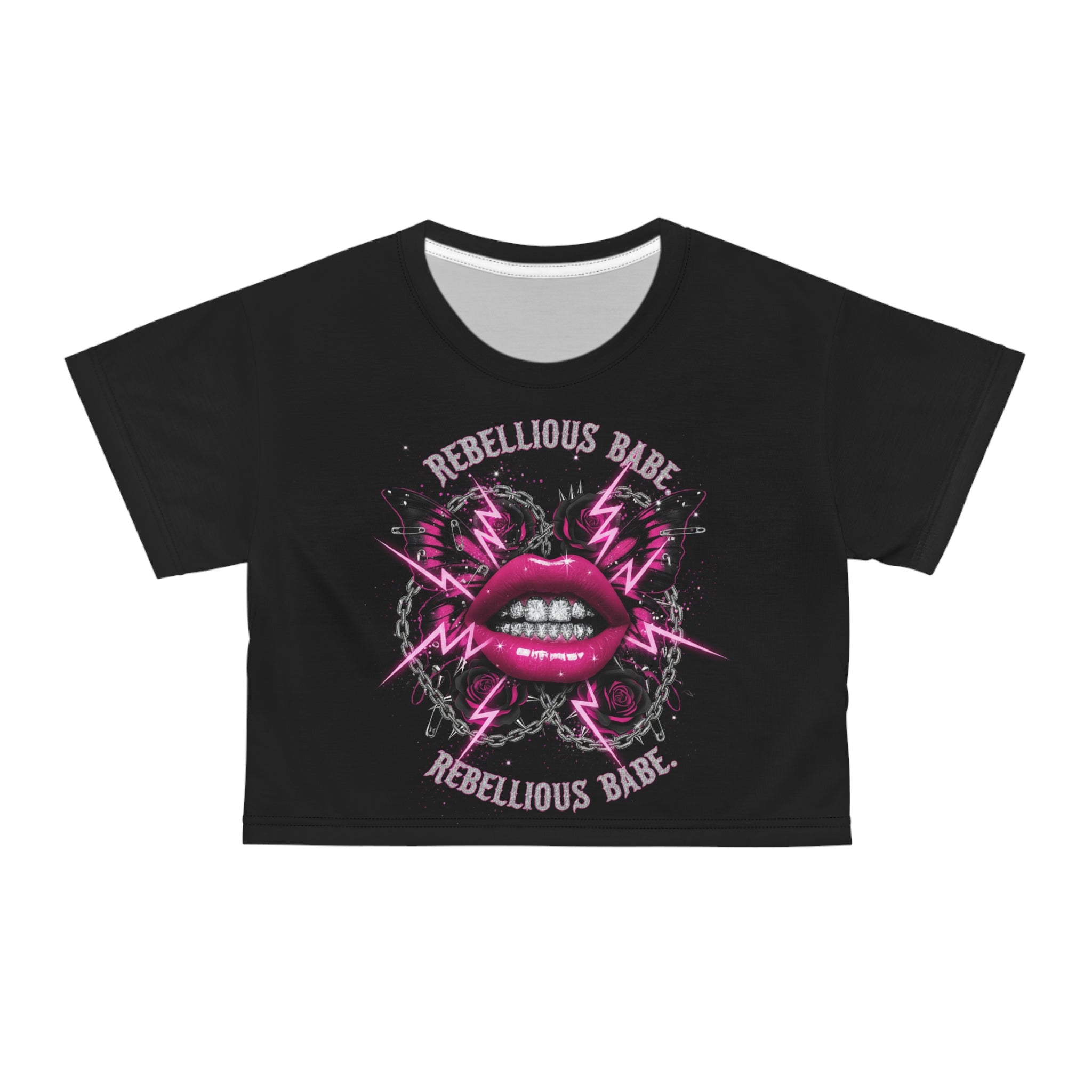 Rebellious Babe Crop Tee