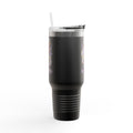 40oz Insulated Travel Mug Black Snake Design