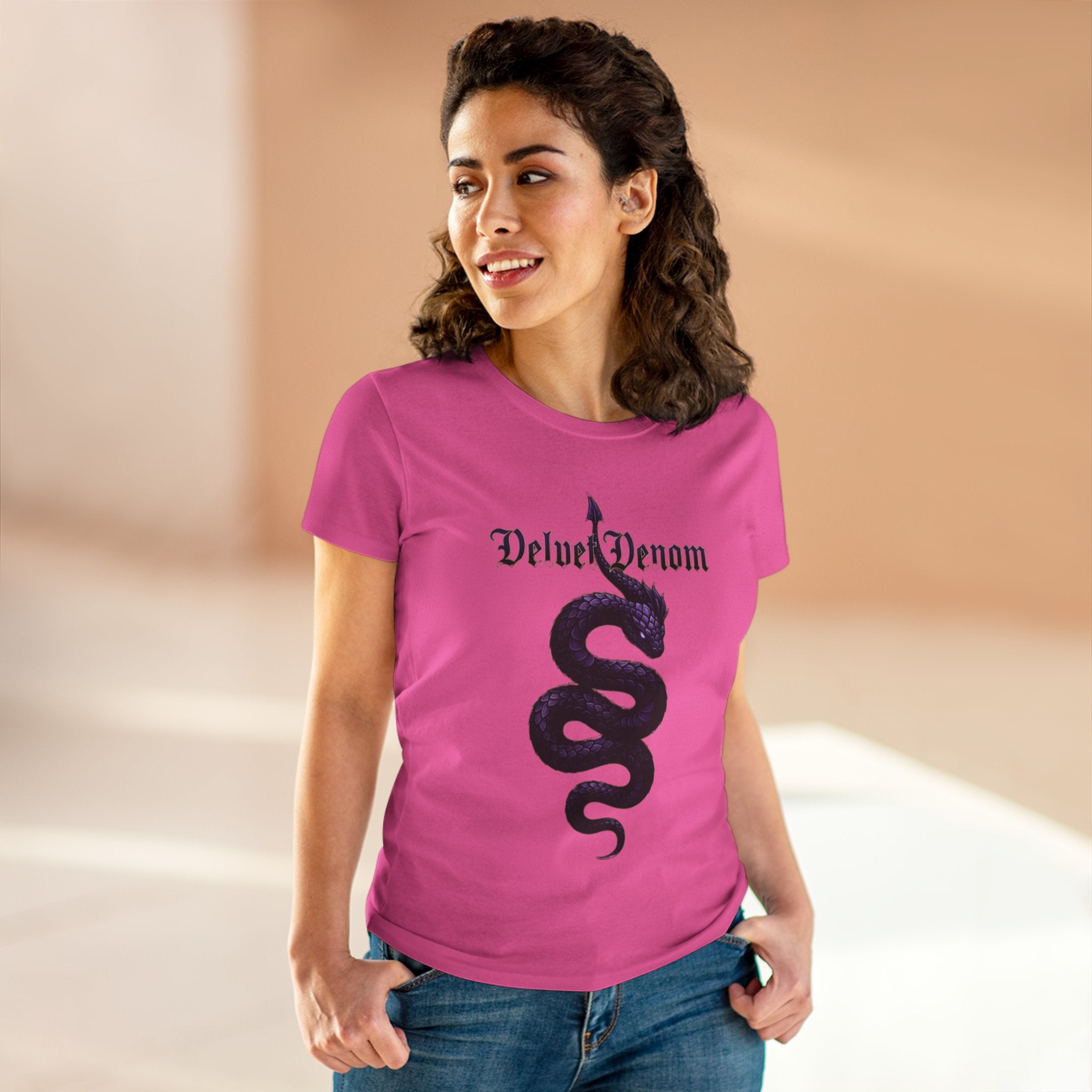 Velvet Venom Graphic Snake Tee