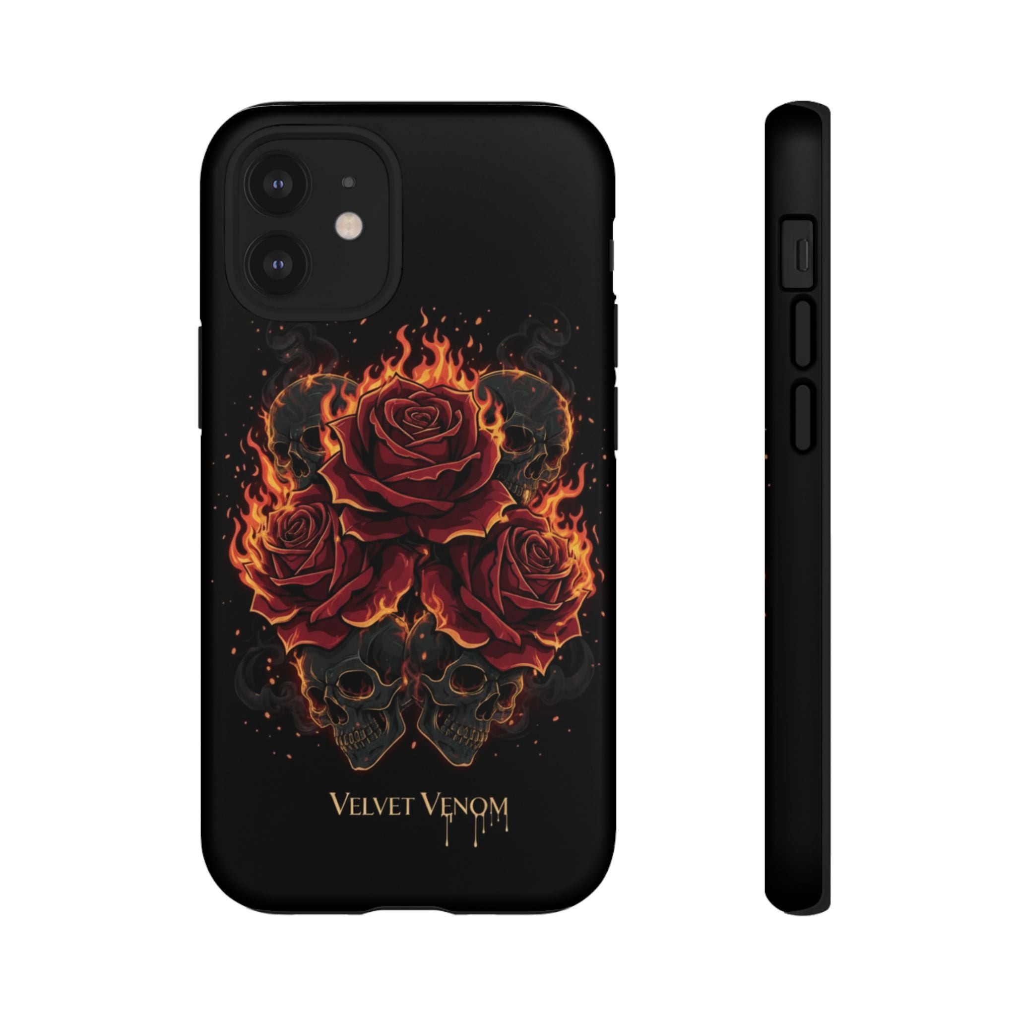 Skulls and Roses Velvet Venom Phone Case