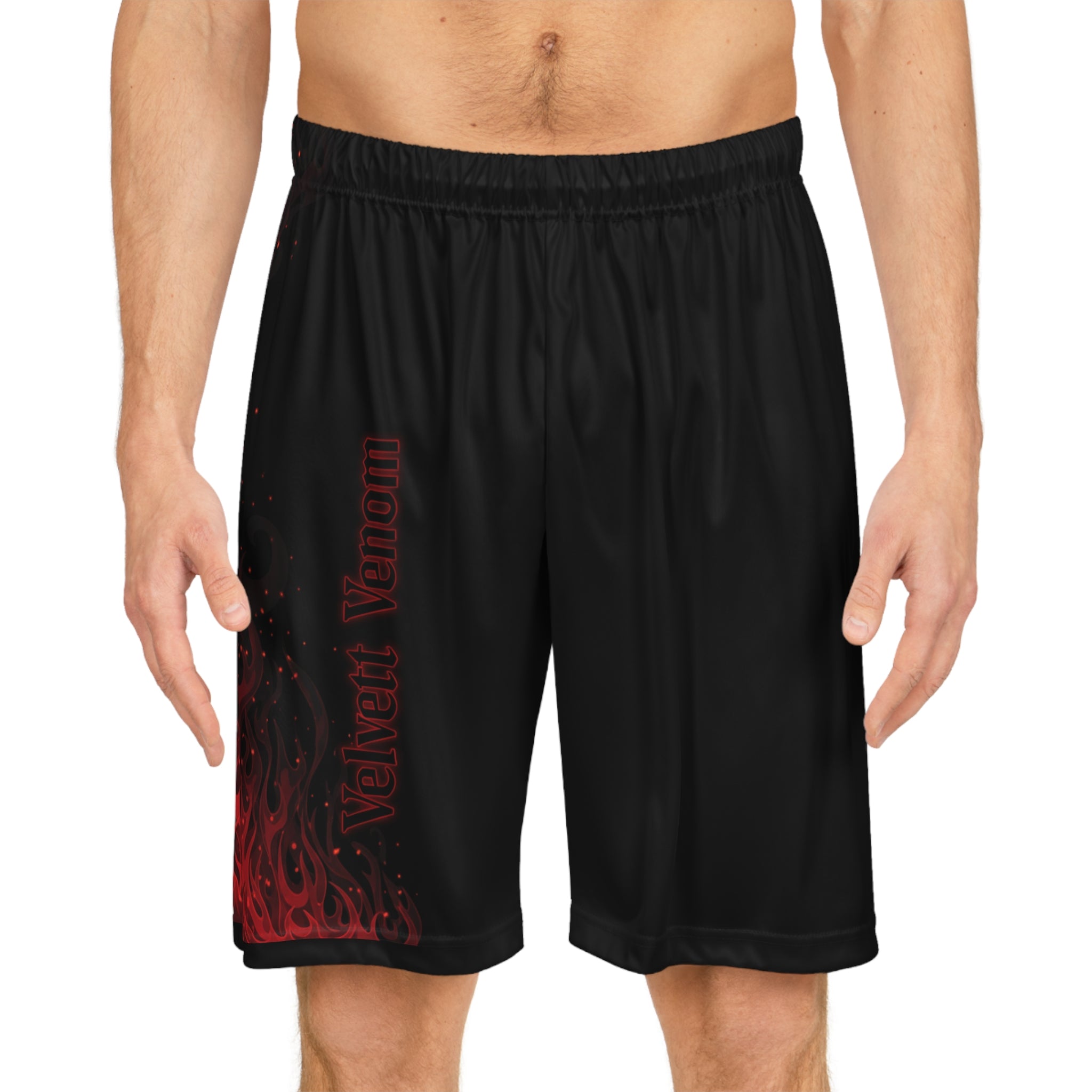 Men's Velvet Venom Flaming Basketball Shorts