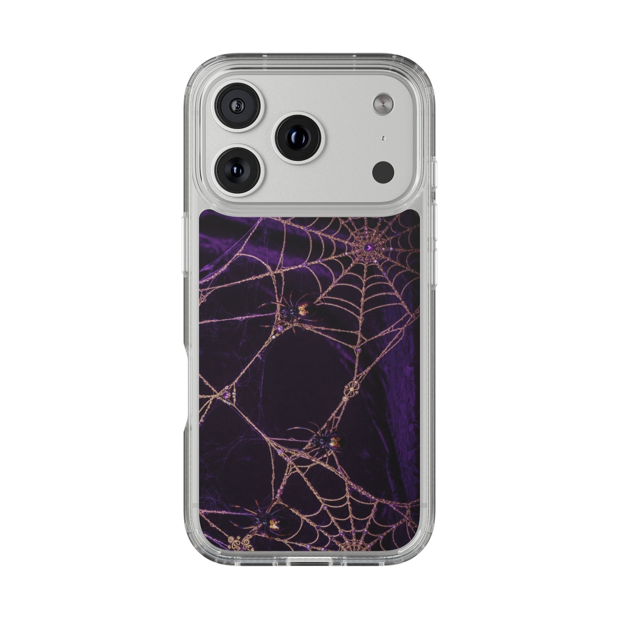 Velvet Spiderweb Clear Case