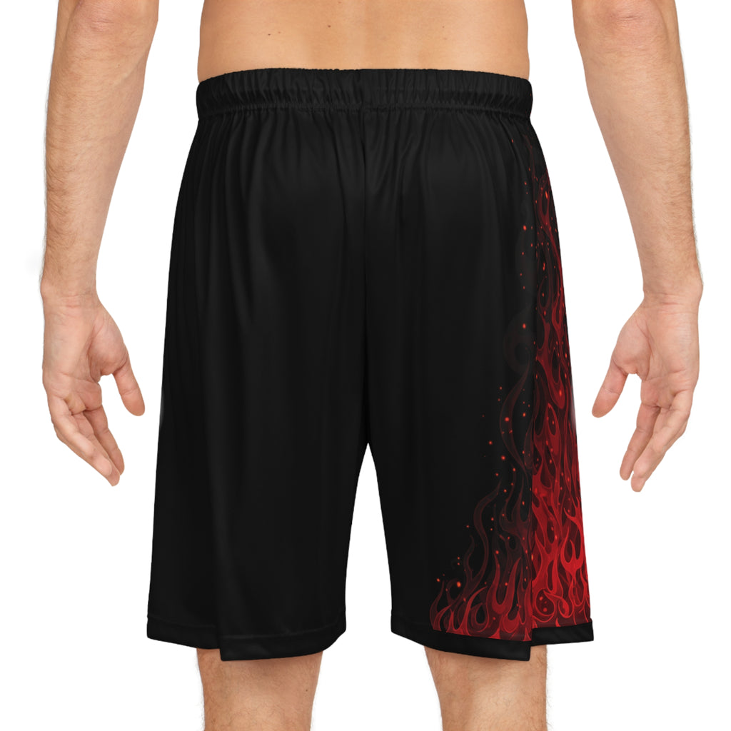 Men's Velvet Venom Flaming Basketball Shorts