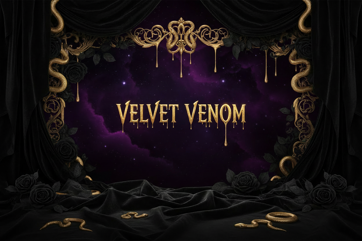 Velvet Venom Gothic Blackletter Hero Banner